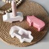 Pig Candlestick Mold Easy To Clean Lucky Pig Candle Holder Animal Home Decor Mold Reusable Silicone Pig Mold For Living Room