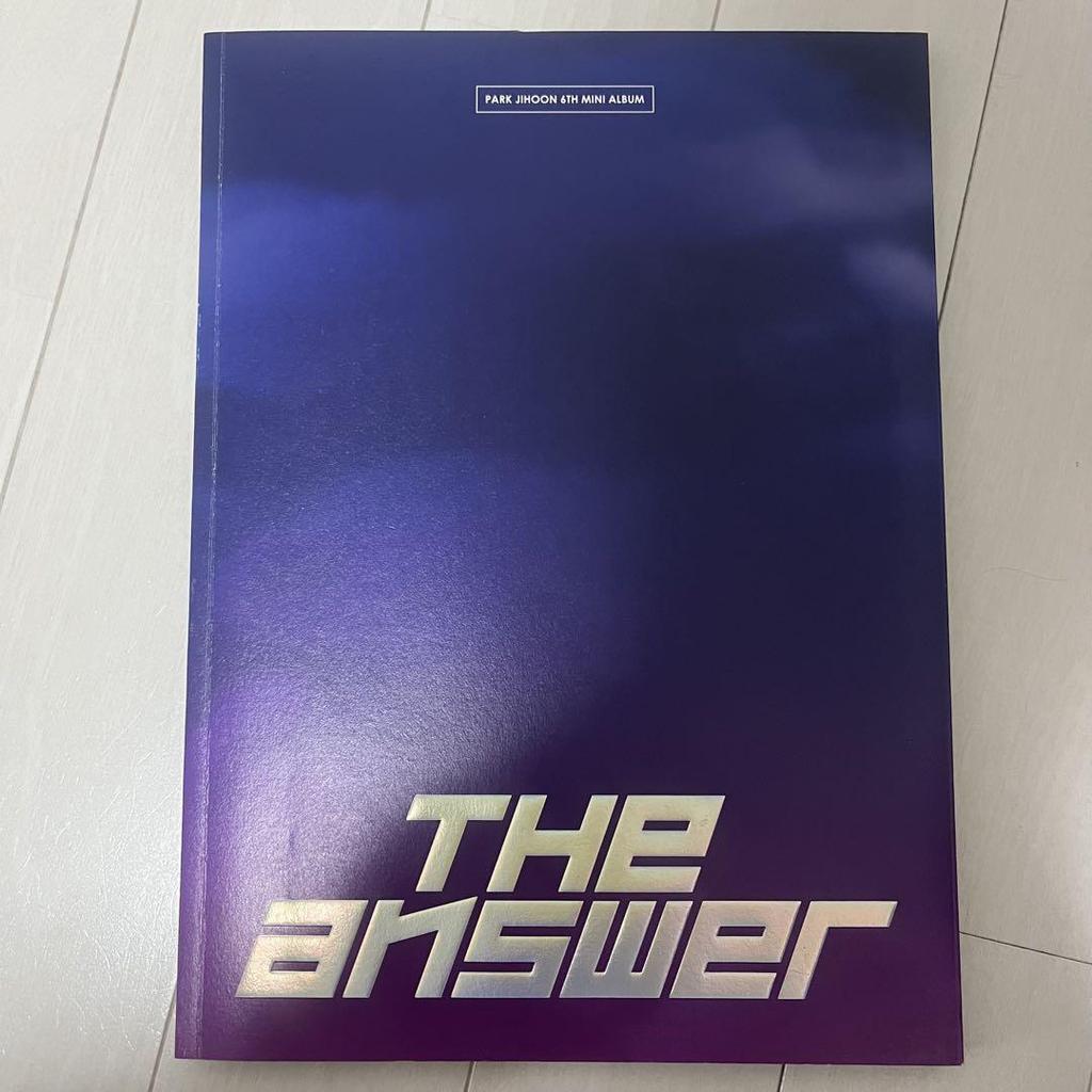 [USED] Park Ji Hoon Theanswer Trading Card Album PARKJIHOON
