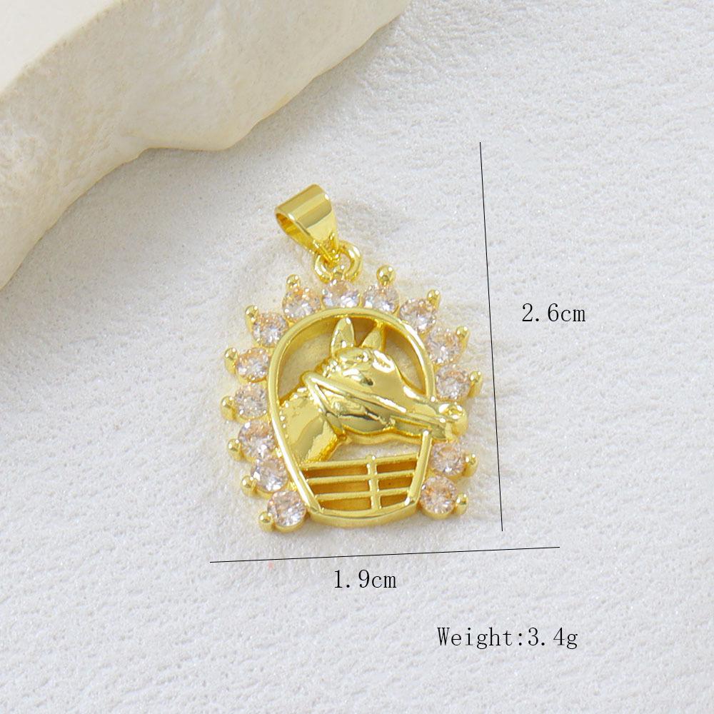 European & American Zircon Horse Series Jewelry: Copper Pendants, DIY Bracelets, Necklaces, Earrings