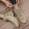 New Fashion Autumn And Winter Men's High Top Martin Boots Students Male Boys Trending Soft Sole Work Shoes Labor Protection Martin Sneakers