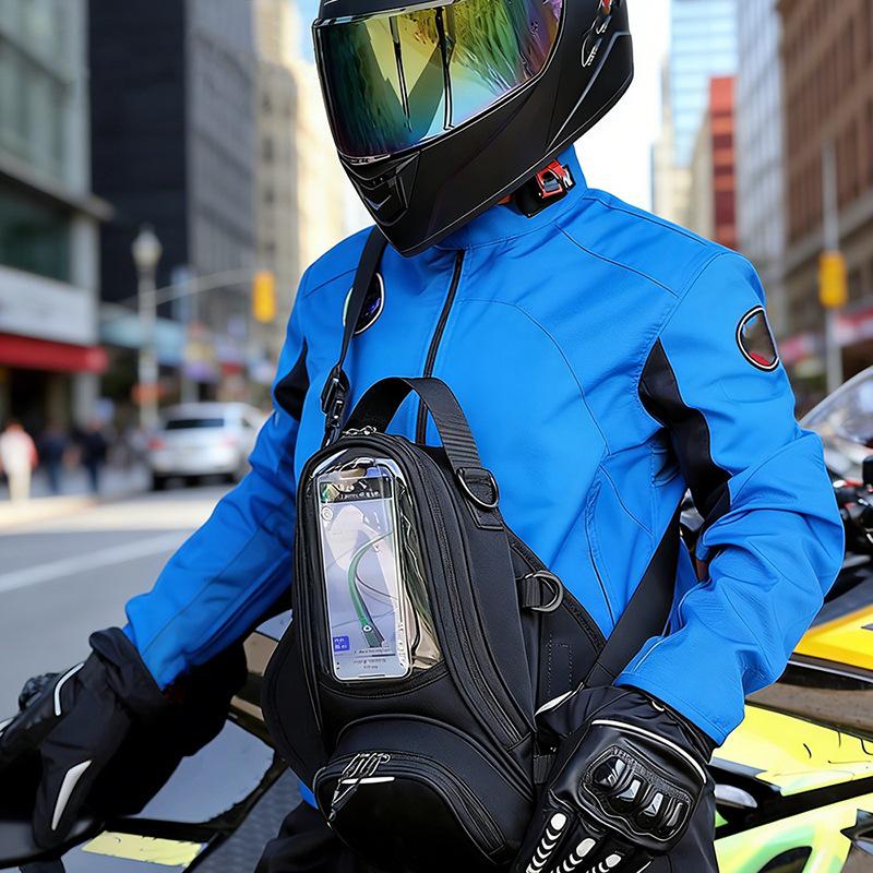 Magnetic Waterproof Motorcycle Tank Bag: Large-Capacity, Wear-Resistant, with Phone Navigation Holder