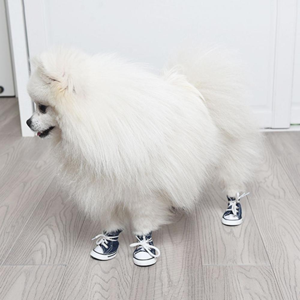Style Outdoor Breathable For Small Dogs,Cats Pet Booties Puppy Sneaker Dog Shoes Pet Denim Shoes