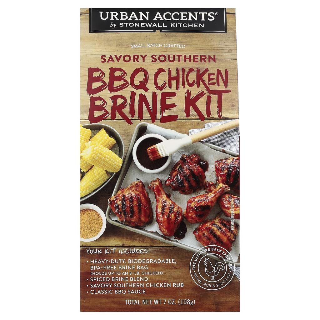 Urban Accents Savory Southern BBQ Chicken Brine Kit, 198g (7oz)