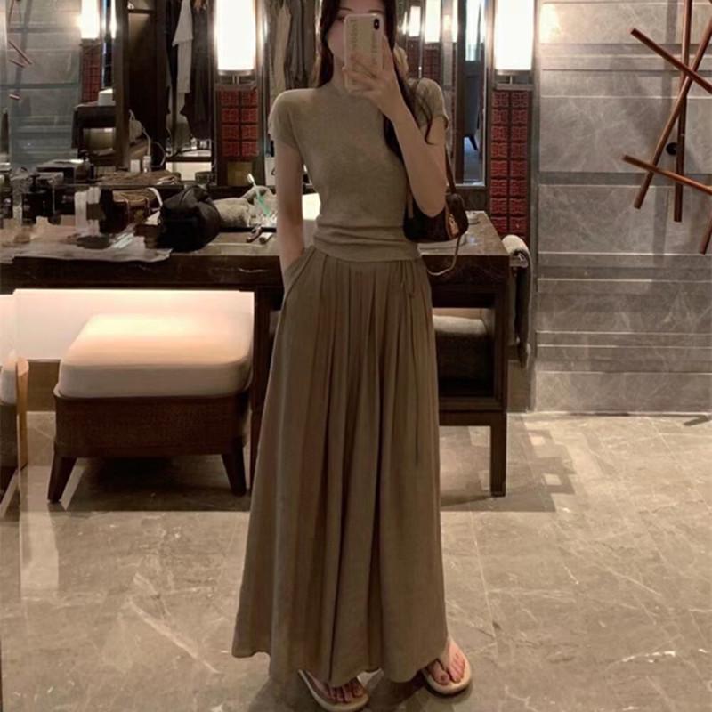 2023 Frühling/Sommer Vielseitige Baumwollleinen Bindehose Retro Culottes