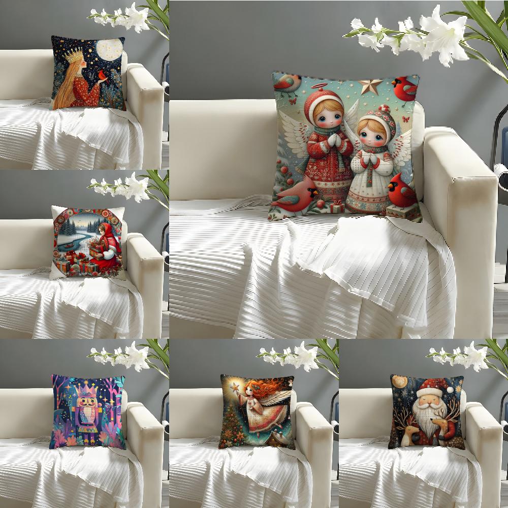 Cute Cartoon Prints For Kids Pillow Case Home Living Room Decoration Linen Pillowcover Pillow Cases Cushion Cover
