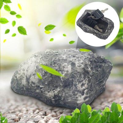 Outdoor Ersatz Garten Schlüsselkasten Rock Versteckt In Stein Sicherheit Sichere Lagerung Versteckt Container Mini Safe Box Mni Locker Dropship
