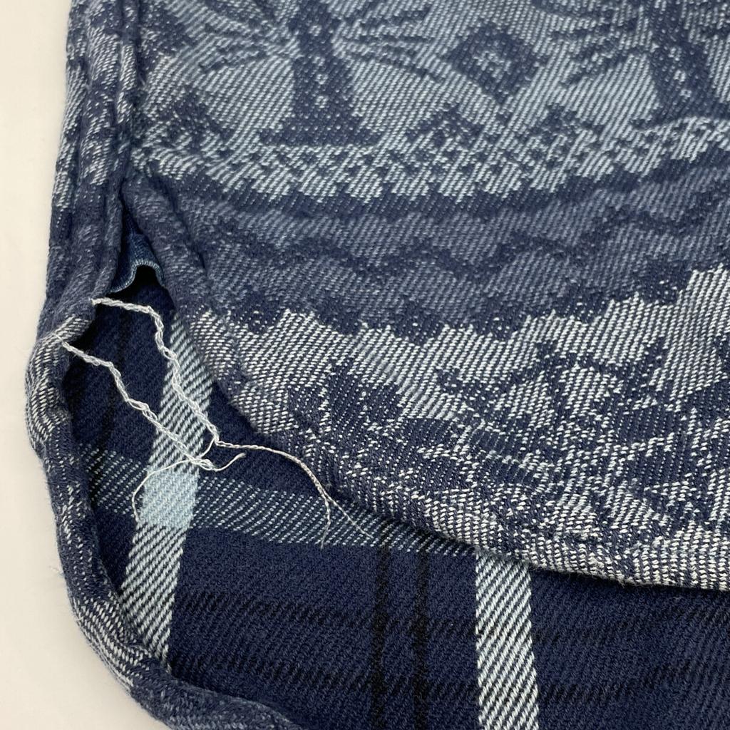 RRL Indigo Cotton Nordic Work Shirt tops M IndigoUsed