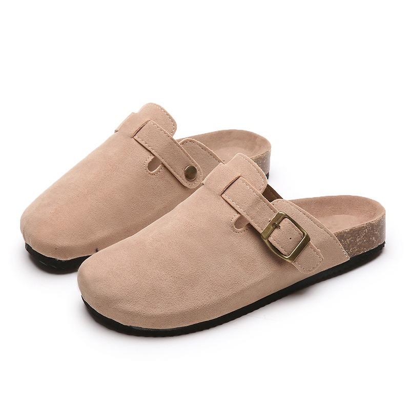 Baotou Slippers Female Couple Cork Drag Wish Large Size Shoes Casual Half Drag Lazy Shoes Tide