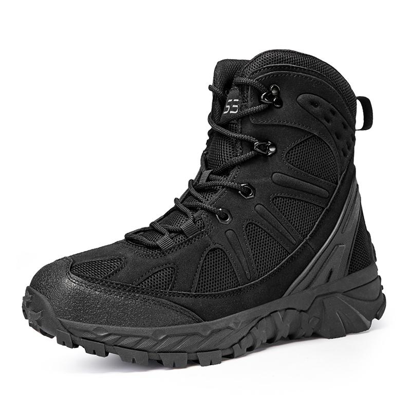 Fashion New Tactical Boots Outdoor Camping Military Style Men's Spring Summer Season Hiking Shoes Comfortable Breathable Sports Gear