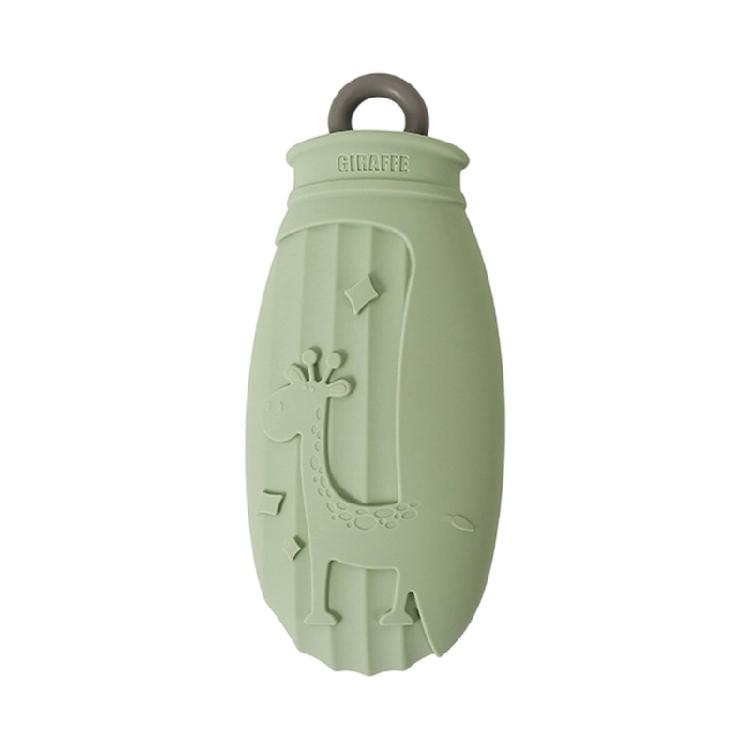 Warm Silicone Hot Water Bottle with Cartoon Animal Design Leak Proof Spout Easy Maintenances Hot Water Bag For Winter