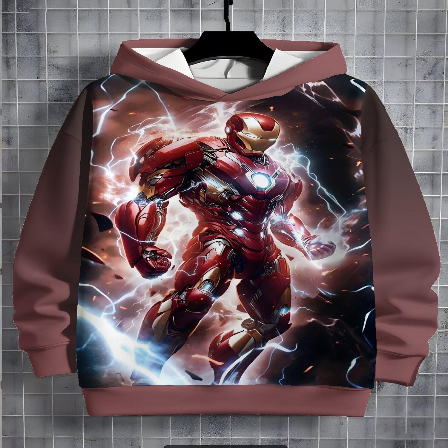 

Толстовка спортивного стиля с 3D-принтом для мальчиков и девочек, повседневная модная удобная толстовка 13-14Y