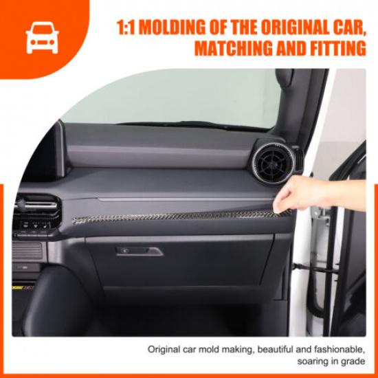 Soft Carbon Passenger Glove Box Trim Sticker For Toyota Land Cruiser LC250 24+