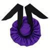 Satin Silky Bonnet With Adjustable Tie Band, Lightweight Sleeping Hair Cap For Women Men, Hair Care Night Bonnet