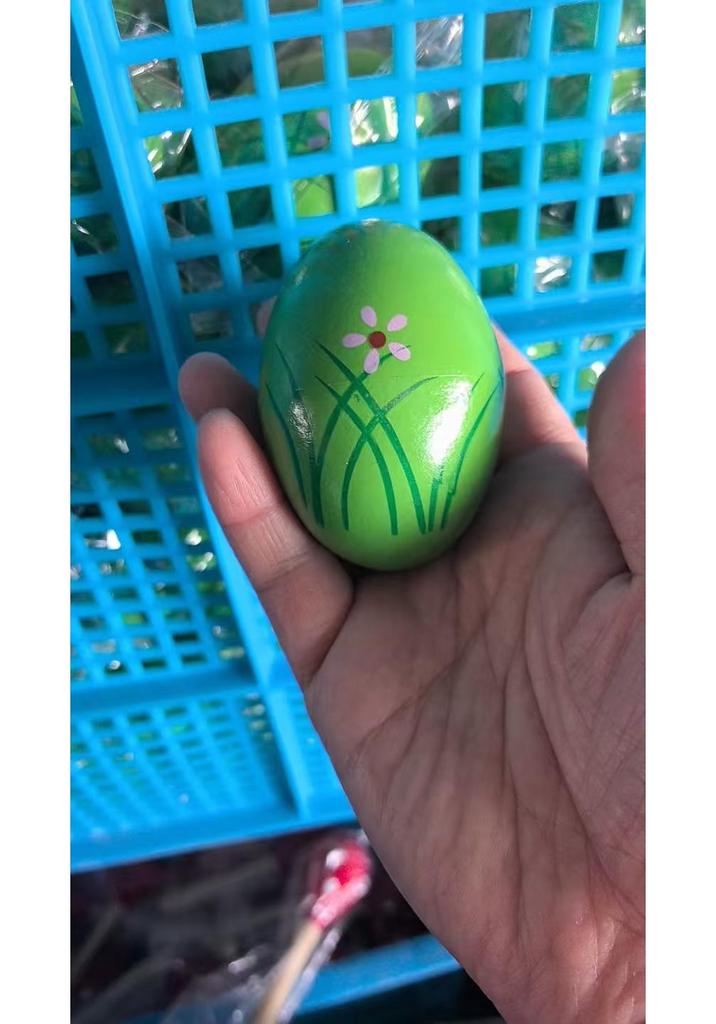 Kindergarten Percussion: Raw Wood Egg Shakers - Children's Musical Rattle Instruments