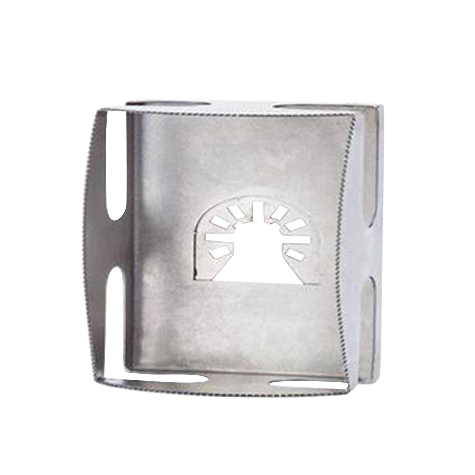 

(Отличный дом)Поместите резак с квадратными пазами из нержавеющей стали для пластиковых металлических или низковольтных электрических коробок, совместимый с монтажом, прямоугольный + квадратный One Size