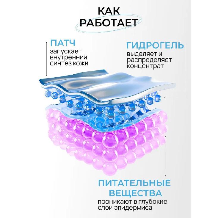 Sadoer Hydrogel Eye Patches 60PCS - Anti-Aging, Reduce Puffiness, Dark Circles, Wrinkles. Water-Soluble Collagen & Hyaluronic Acid Eye Masks with