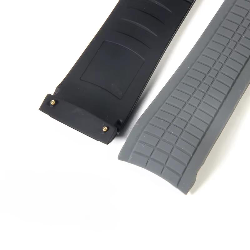 Men's Bracelet Silicone Rubber Watchband For Patek Watch Strap for Aquanaut Philippe Series 5164a 5167a Butterfly Buckle 21mm