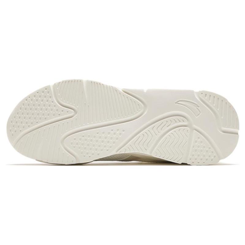 Anta Little Millennium Shock Absorbers Abrasion Resistant Slip Resistant Low Top Casual Shoes Women's Ecru Sneakers 922348826-1