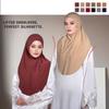 Atmungsaktiver Eid al-Fitr Langer Turban Verstellbarer Hijab Kopfwickel Elegantes Arabisches Damen Kopftuch Täglich