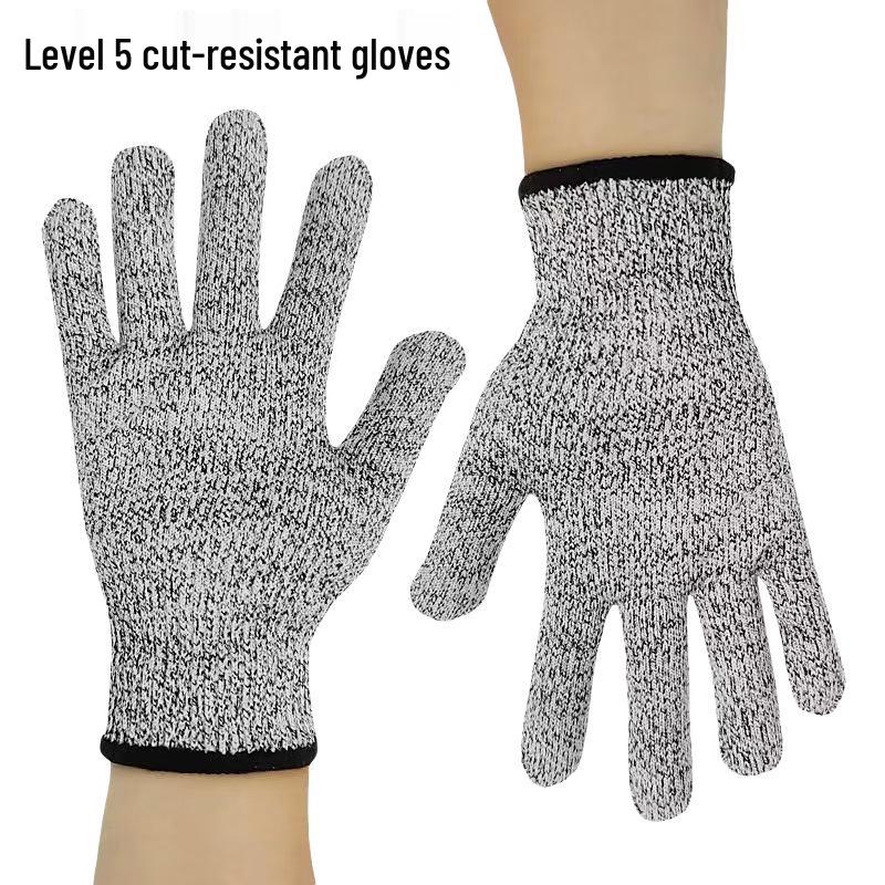 Level 5 Cut-Resistant HPPE Safety Gloves for Fishing, Gardening, and Food Handling