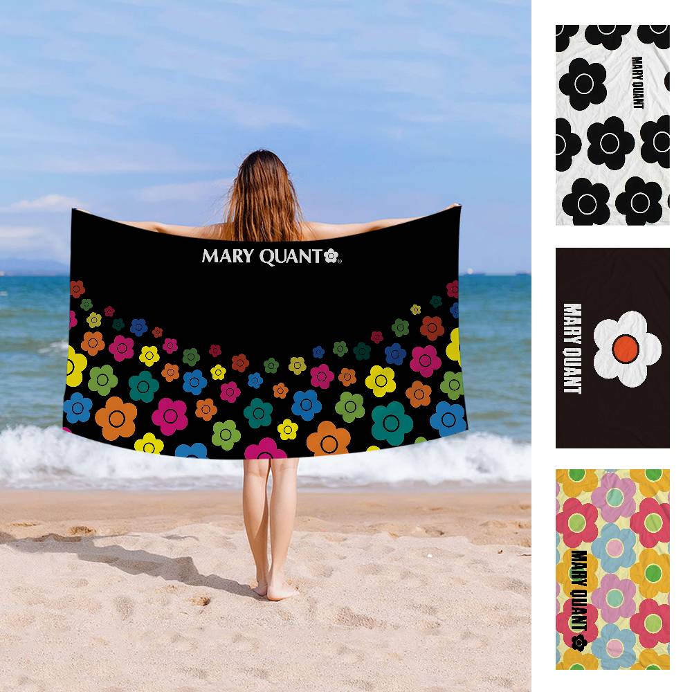Jmg Household Supplies Girls Fashion Logo Q-Quant M-Mary Beach Towel Colorful Bath Towels For Microfiber Quick Dry Custom Sand Free Beach Yoga Spa Gym