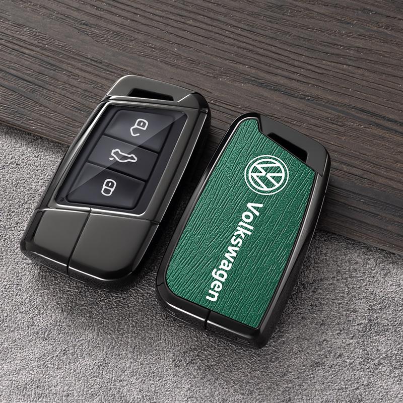 

Для VOLKSWAGEN VW Чехол-брелок из сплава и кожи для умного ключа автомобиля Защитный корпус для Volkswagen VW Magotan Passat B8 Golf Ключ