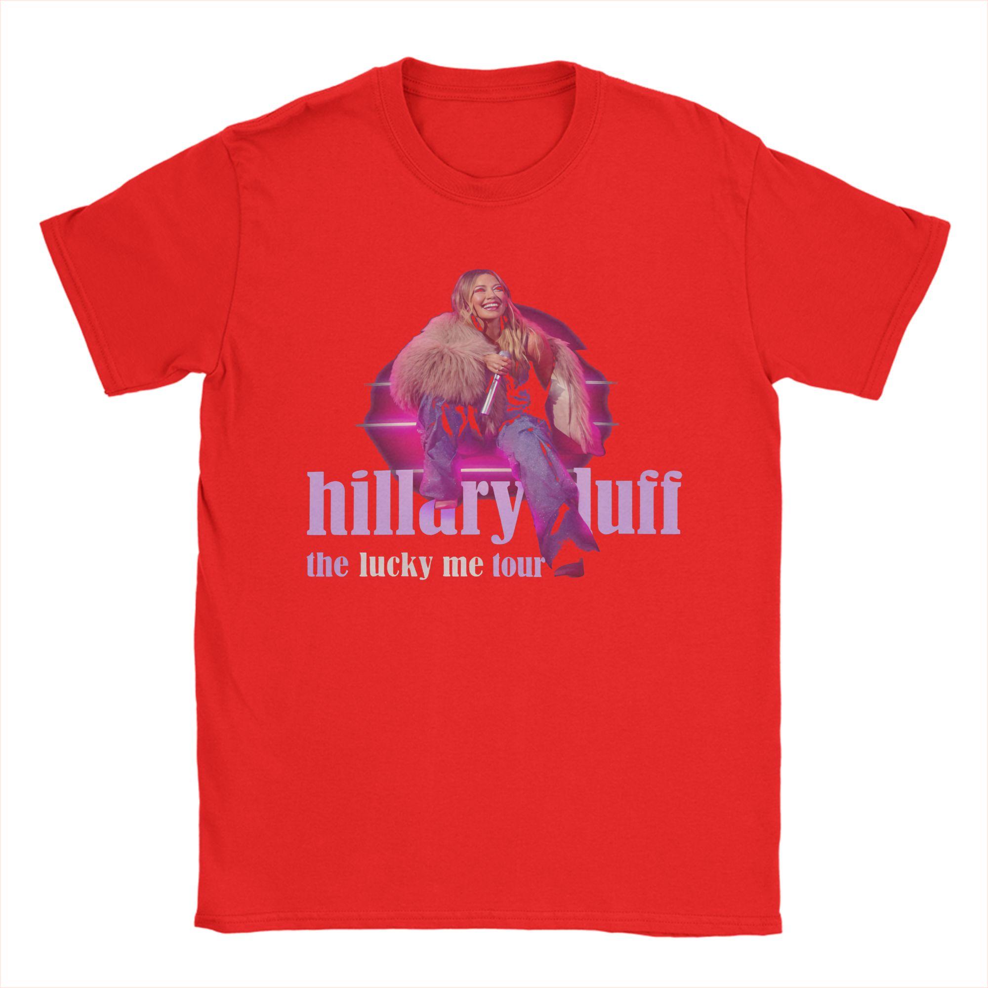 Hilary Duff Tee Shirt for Men Women Printed T Shirts Cotton Clothes S