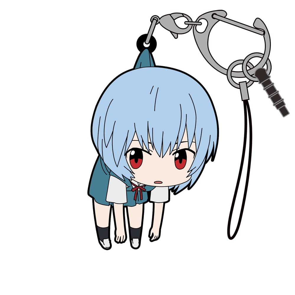 COSPA Evangelion Ayanami Rei Tsumamare Uniform Ver. 60mm Soft PVC Rubber Figure