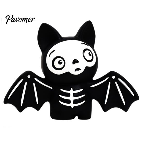 Latex Dog Toys for Aggressive Chewers Skeleton Toy, Halloween Squeaky Chew Mummy Safe Odorless Pet Chewing Bat Shapes, Interactive Toy Anxiety Relief