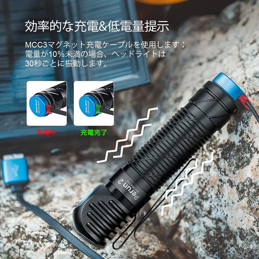 OLIGHT Perun2 Headlight LED Headlight Flashlight Flashlight Headlight Rechargeable 2500 Lumens Powerful Adjustable Sensor Function IPX8 Waterproof
