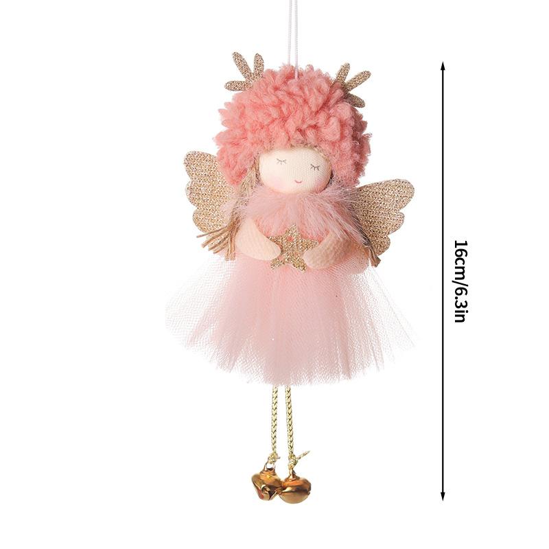 Christmas Doll Ornament Christmas Decoration 2025 Christmas Tree Hanging Pendant New Year Angel Doll Festival Gift for Children