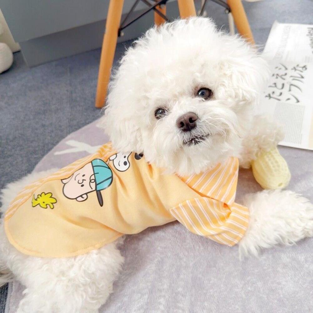 Newest Puppy Dog Striped T Shirt with Buckle Autumn Summer Pet Clothes for Small Dogs Chihuahua Pinscher Shirts mascotas Vest