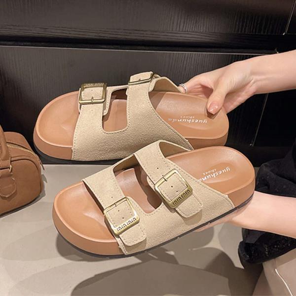 Fashion Shoes Slippers Casual Platform Summer Clogs Woman Pantofle Slides Luxury Beach 2025 Soft Fashion Concise Leisure Slippers Casual