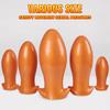Soft Liquid Silicone Huge Anal Plug Egg Big Anal Dilator Adult Sex Toy for Women Men Big Butt Plug Egg Anal Training Expansion SM Sex Anal Masturbator