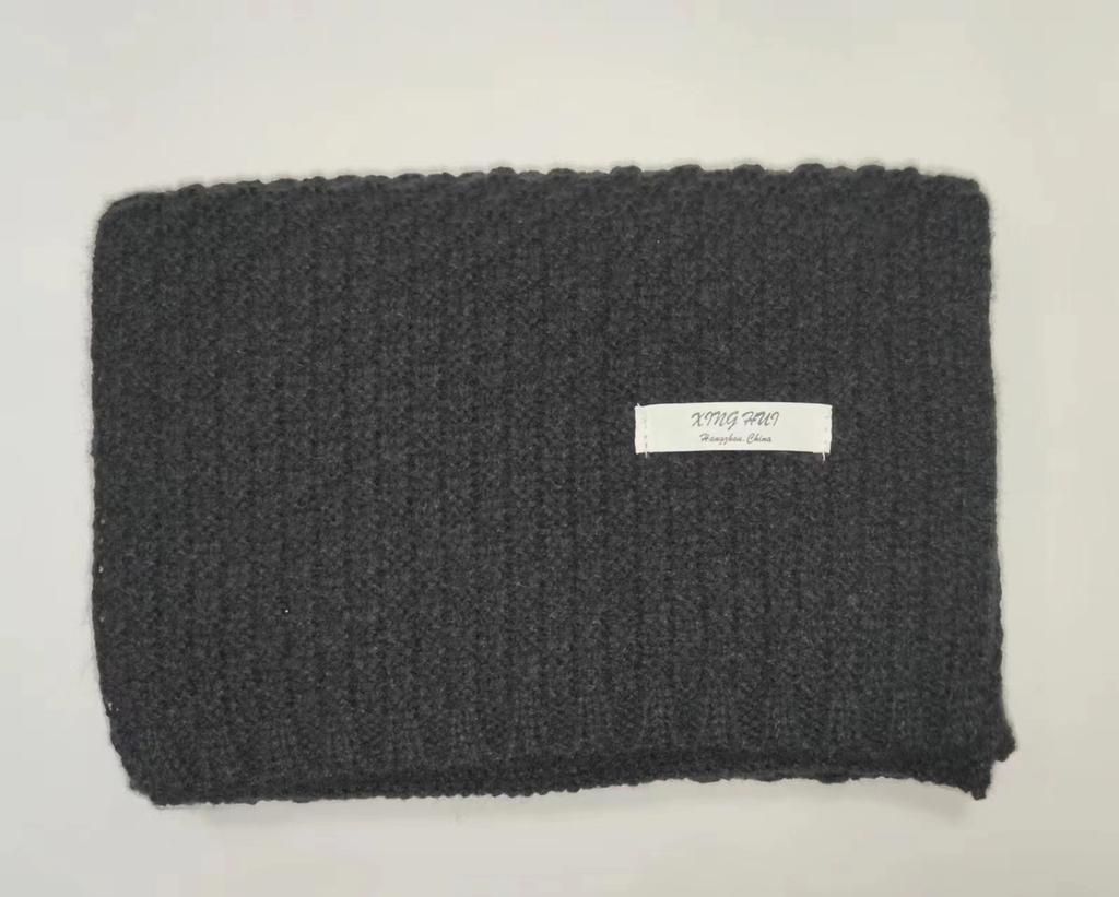Autumn and winter new solid color scarf fashionable versatile knitted warm trendy scarf women