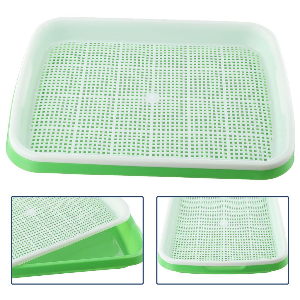 1pcs Planting Trays Grow Basket Hydroponics Microgreens Tray Double Layer Garden Germination Sprout Plate Nursery Pots Tray