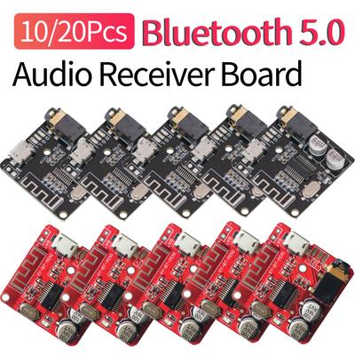 5/10Pcs Bluetooth 5.0 Audio Receiver Board DC 3.7-5V Car Stereo Music Amplifier Module Support MICRO USB Dual Channel for DIY