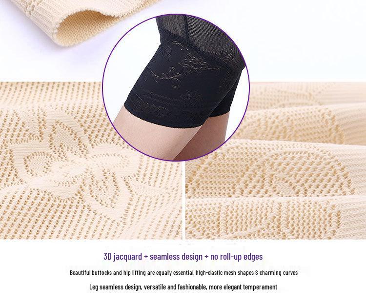 Thin High-Waisted Tummy Control Postpartum Shapewear with Open Crotch, Plus Size Available