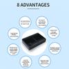 EU Plug UPS Power Supply 10400mAh 5V9V12V Output Uninterrupted Power Supply For House Router Monitor Security Camera