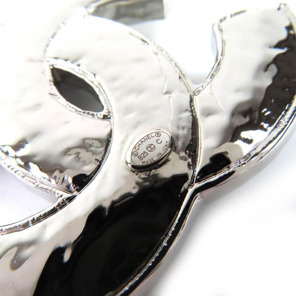 Excellent CHANEL Brooch COCO Mark Silver Women B25C Used