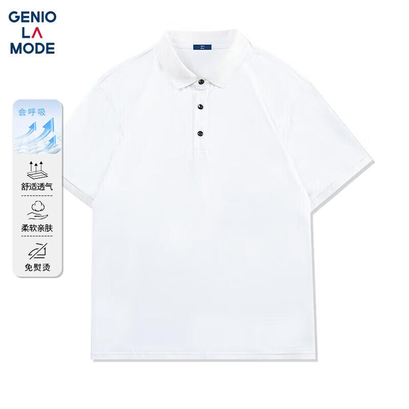 Мужская футболка-поло GENIOLAMODE свободного кроя с коротким рукавом 3XL