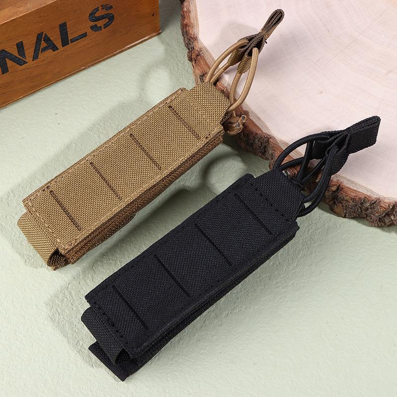 Nylon 9Mm Pouch Laser Cut Lightweight Single Bag Edc Pouches Flashlight Bag Backpack Vest Hunting Accessories
