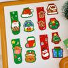1/4 Set Kawaii Christmas Santa Claus Elk Snowman Magnetic Bookmarks Cute Stationery Bookmark For Books School Office Supplies