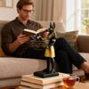 Dog Statues For Table Decorative Standing Animal Figurines With Bowl Egyptian Dog Desktop Ornament For Living Room Bedroom Shelf