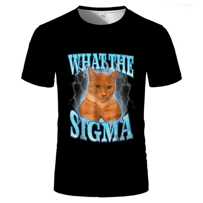 Co Meme Kočka Sigma 3D Tištěné Vtipné Tričko Móda Humor Volné Pánské Streetwear Denní Ležérní Unisex Trička s Krátkým Rukávem