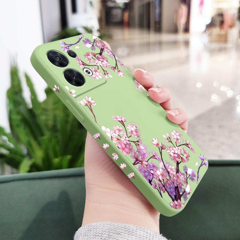 

Falling Flowers Phone Case For OPPO Reno 10 8 8T 8Z 7 7Z 6 5 Pro 4G 5G F19 F9 Pro Plus Liquid Silicone Cover Reno 7 5G