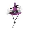 Decorative Pet Witch Hat Stripe Dog Bat Hat Pet Accessories Cat Cosplay Hat  for Photograph