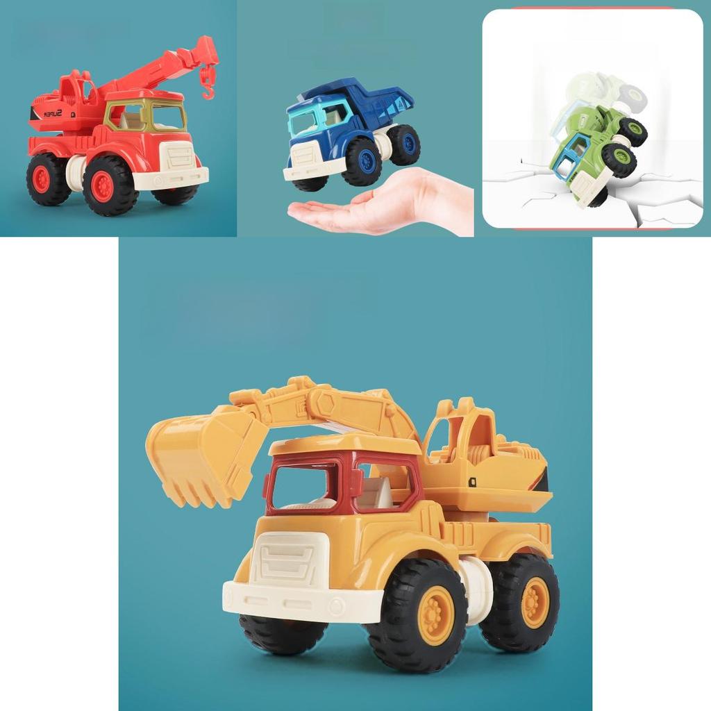 Childrens Inertia Engineering Toy Car Set With Movable Parts For Toddler Development And Imaginative Play