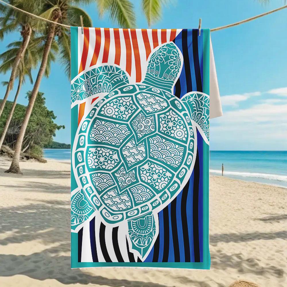 2026 Mermaid Tail Beach Towel Printed Towel Seaside Vacation Absorbent Beach Towel