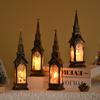 Santa Claus Christmas LED Night Ligh Small Church Christmas LED Decoration Lantern